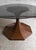 1970s Dark-Finish Bamboo Table with Circular Smoked Glass Top from Vivai Del Sud, 1970s For Sale - Image 5 of 6