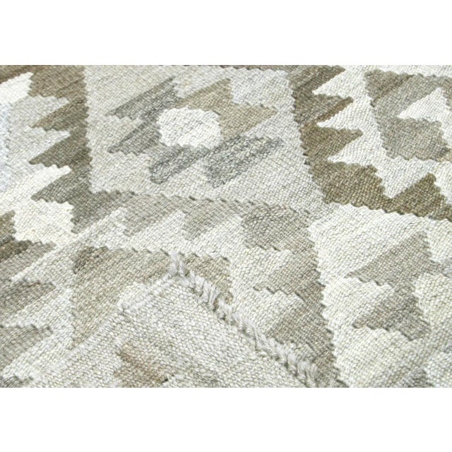 Contemporary Afghan Kilim Rug For Sale - Image 4 of 6