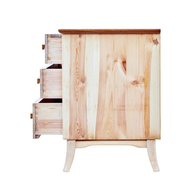 Mid 20th Century Swedish Pine Chest of Drawers, 1960s For Sale - Image 4 of 9