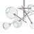 Transitional Regina Andrew Molten Chandelier With Clear Glass in Polished Nickel For Sale - Image 3 of 5