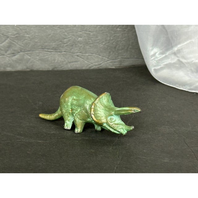This vintage miniature triceratops dinosaur is big on fun and is the perfect gift for a dinosaur enthusiast, the collector...