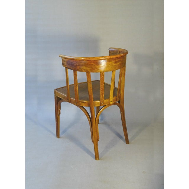 Art Deco Armchair in Curved Wood from Horgen-Glarus Switzerland, 1925 For Sale - Image 6 of 11