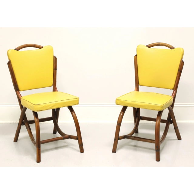 Bam-Tan 1960's Rattan Dining Side Chairs - Pair A For Sale - Image 11 of 11