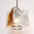 Mid-Century Modern Mid-Century Hand-Blown Amber Murano Glass W/ Chrome Pendant Chandelier For Sale - Image 3 of 12