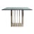 The Pierre Cardin Glass and Metal Dining Table For Sale