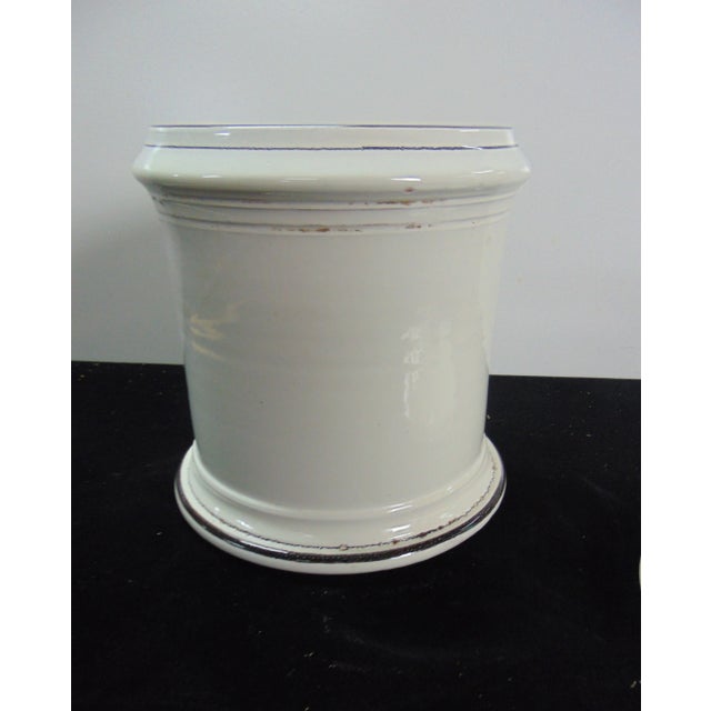 Italian Glazed Terra Cotta Biscotti Cookie Jar For Sale In Philadelphia - Image 6 of 8