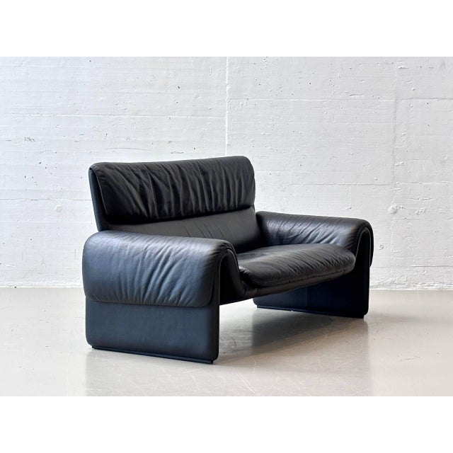 Black Leather DS-2011 Sofa from de Sede, 1980s For Sale - Image 5 of 17