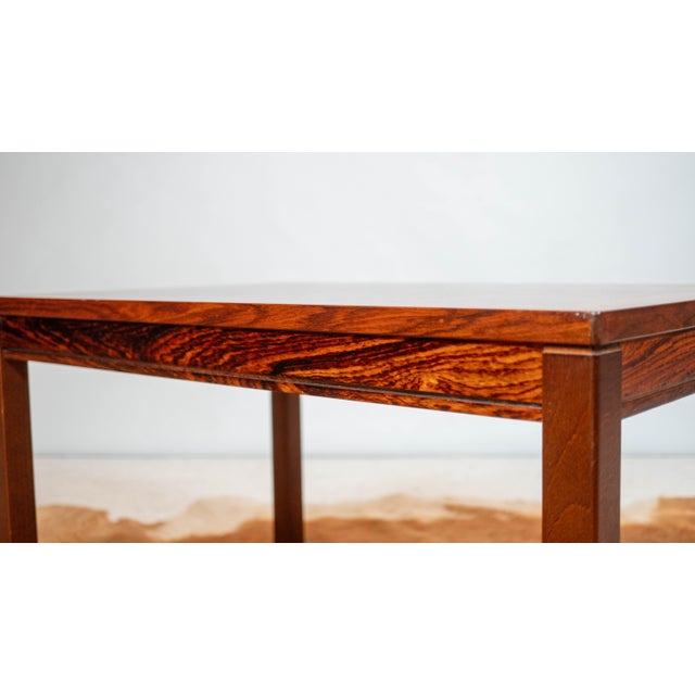 Mid 20th Century Vintage Scandinavian Heggen Rosewood Side Table For Sale - Image 5 of 16