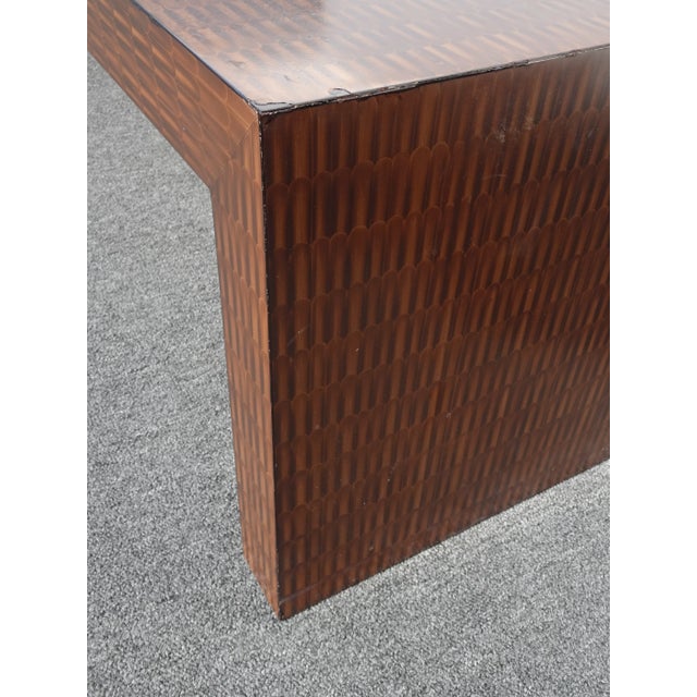 Vintage Mid Century Modern Baker Brown Bench ~ Barbara Barry Collection For Sale - Image 9 of 13