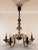 Glass Bohemian Crystal 6-Light Chandelier, 1970s For Sale - Image 7 of 17