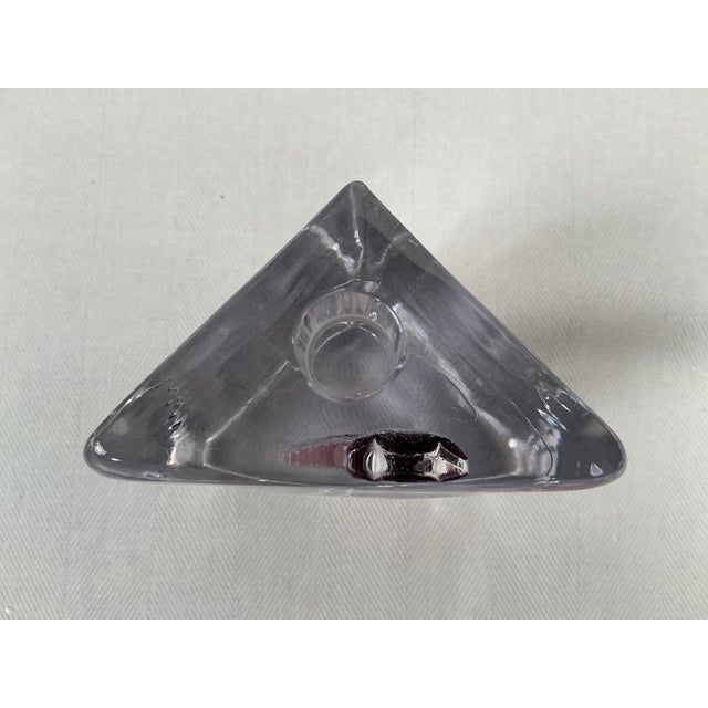 1980s Daum Coppelia Crystal Candleholder For Sale - Image 10 of 12