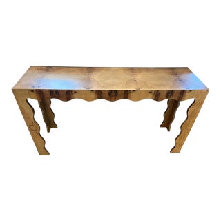 Made Goods Maurice Console in Olive Ash Veneer For Sale