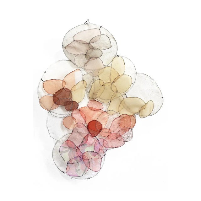 Peaches & Cream - Mixed Media Sculptural Original Artwork by Kristina Fjellman For Sale