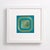 Early 21st Century Royal Malachite by Daria Aksenova | Hand cut, suspended, layered coloured paper geometric patterns For Sale - Image 5 of 5