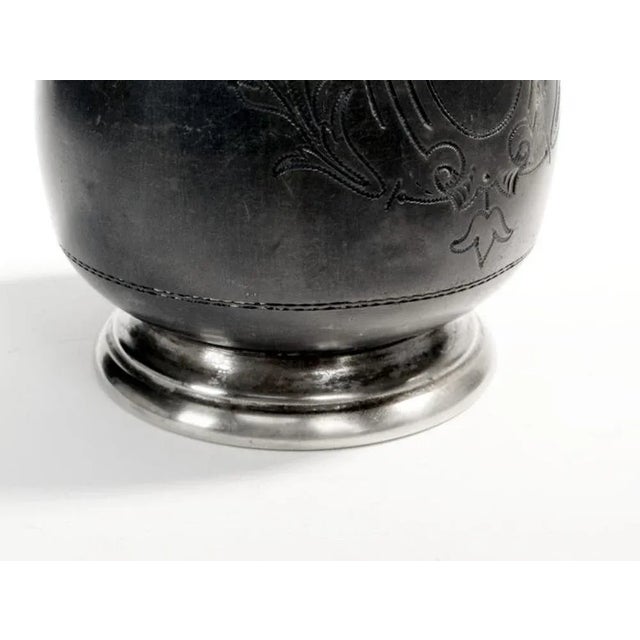 Metal Art Nouveau Milk Jug by Plewkiewicz, Poland, Early 1900s For Sale - Image 7 of 11