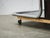 Rare 1970s Modernist bar cart from Czechoslovakia, distinguished by an expressive combination of chrome-plated tubular...