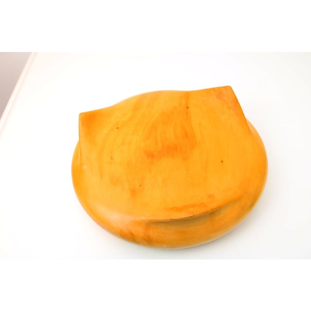 Wood Cherry Wood Artist Bowl, 1960s For Sale - Image 7 of 12