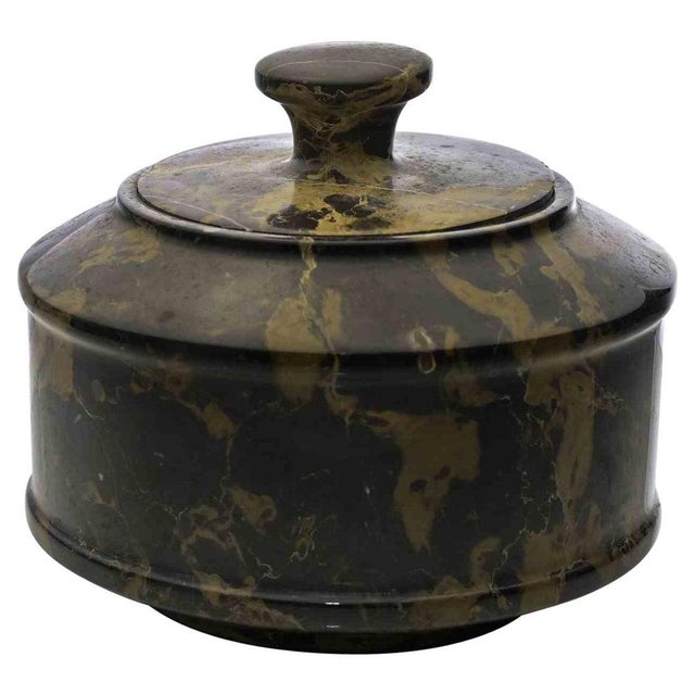 Vintage Italian Marble Tureen with Silver, Mid-20th Century For Sale - Image 6 of 6