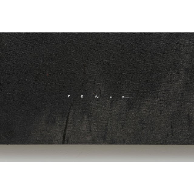 Textile Monica Perez "Voltage" Original Acrylic & Charcoal Painting on Canvas 2023 For Sale - Image 7 of 10