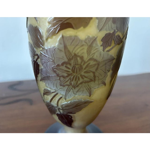 Ovoid-Shaped Glass Vase from Emile Gallé, 1890s For Sale - Image 12 of 18