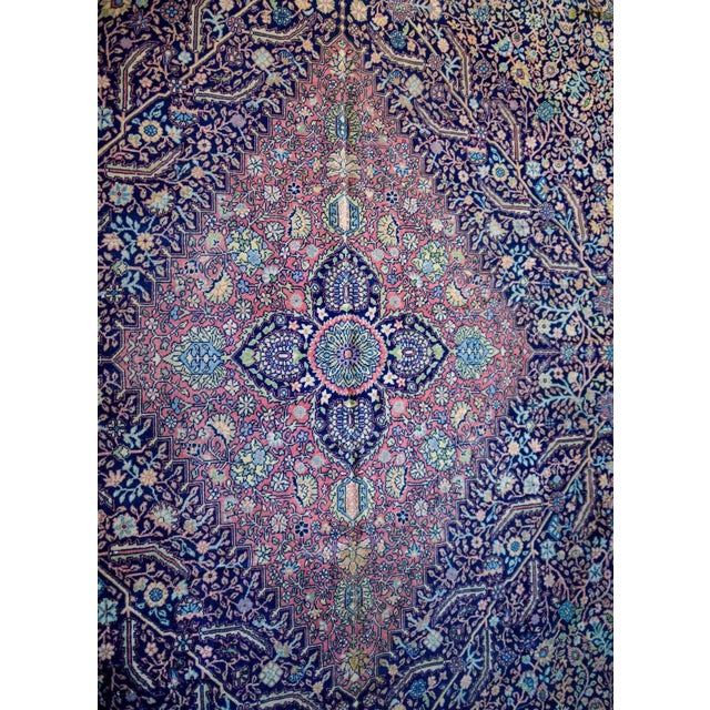 A gorgeous early 20th century Turkish Sivas rug with a central diamond medallion created from an intensely woven pattern...