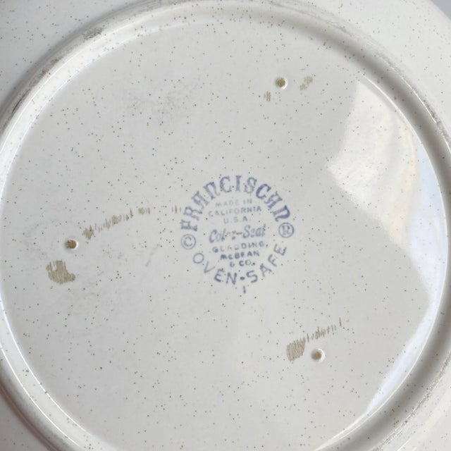 Franciscan Starburst Salad Desert Plates Mid Century Modern 1950s Set of 3 For Sale - Image 6 of 12