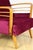 Vintage Art Deco Loft Armchair in Raspberry, 1960s For Sale - Image 11 of 13