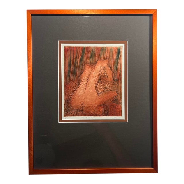 1998 Deslie Guthrie 'Bird’s Eye View"' Etching 1998 California Artist a/P For Sale