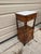 19th Century Antique French Provincial Style Walnut Marble Top Bedside Table. For Sale In Washington DC - Image 6 of 10