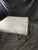 Modern Leather Ottoman Coffee Table With Metal Frame, 45" Square For Sale In Miami - Image 6 of 11