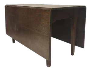 English Elm and Oak Drop Leaf Table 19th Century