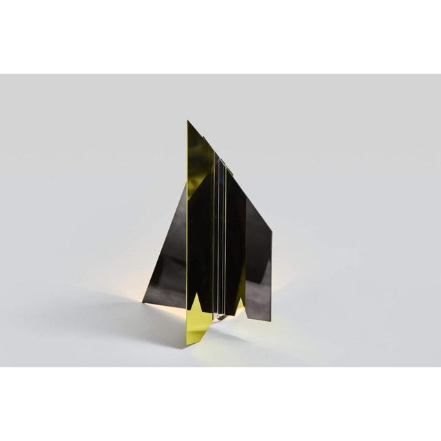 Gold Geometric Flare 04 Table Lamp by Jennifer Midoz For Sale - Image 8 of 10