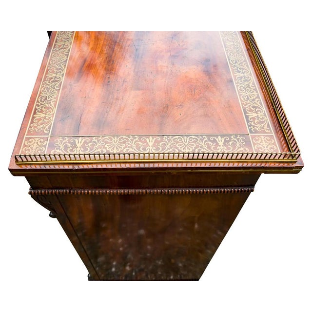 Regency Mahogany and Brass Inlaid Credenza From Westport House, Ireland For Sale - Image 16 of 18
