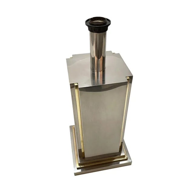 Italian Steel & Brass Table Lamp by Carlo Venturini for Bottega Del Lume, 1970s For Sale - Image 14 of 18