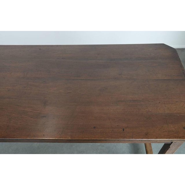 Brown Antique Early 19th Century French Dining Table in Oak For Sale - Image 8 of 16