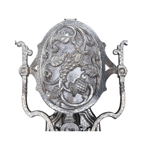 1920s Nickel Plated Brass or Bronze Spanish Revival Wall Sconces #2616 - a Pair For Sale In Los Angeles - Image 6 of 9