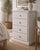 Late 20th Century Solid Pine 4-Drawer Dresser in Our Signature Coastal Breeze Finish For Sale In Los Angeles - Image 6 of 6
