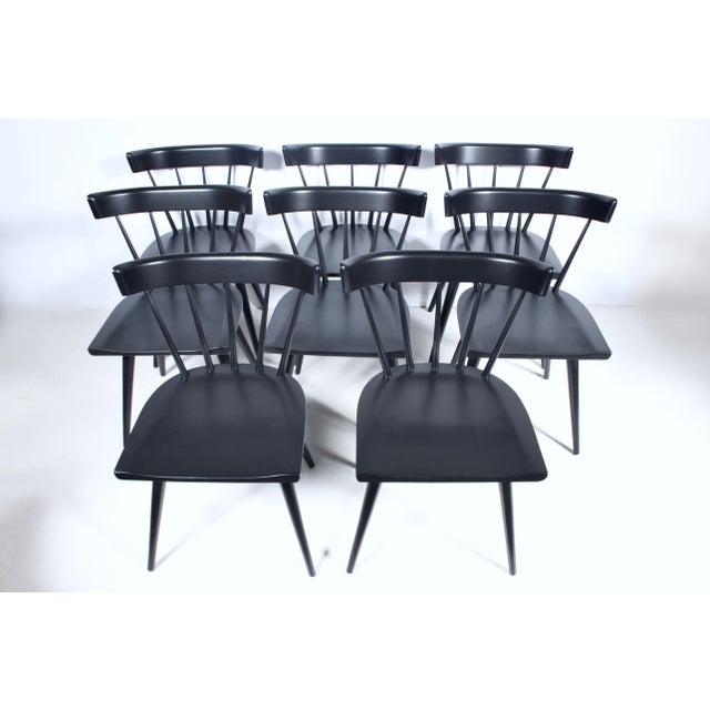 Set of 8 Attributed to Paul McCobb Planner Group Black Dining Side Chairs For Sale - Image 18 of 18