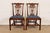 Baker Furniture Style Georgian Carved Mahogany Side Chairs or Dining Chairs, Pair For Sale - Image 12 of 12