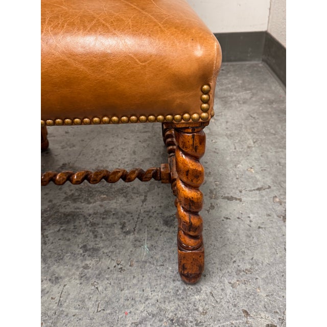 Bausman & Company Model 3322 Barley Twist Leg Side Chairs, Pair For Sale - Image 9 of 12