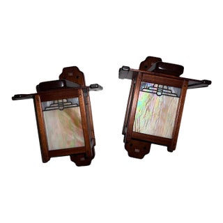 Gamble House Inspired Handmade Sconces - Set of 2 For Sale