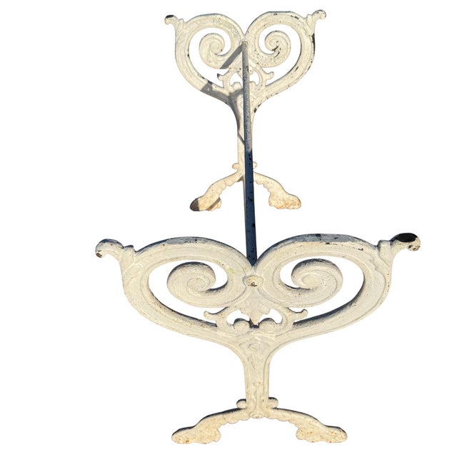 Antique French Cast Iron and Marble Bistro Table, 1900s For Sale - Image 11 of 18