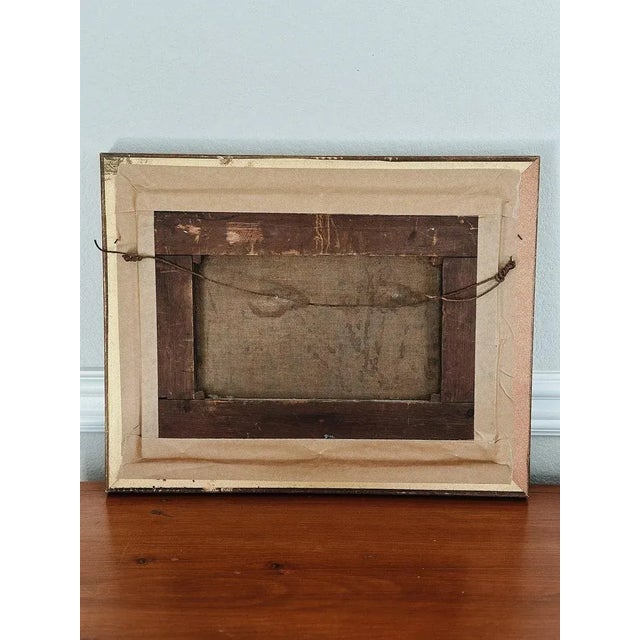 Original Antique Oil Painting, Moody River Landscape by Grant C.1891 For Sale - Image 9 of 9