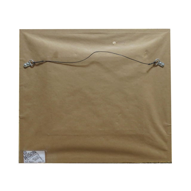 Wood Original Oilstick on Board Still Life by Susan R. Wilson - "Just Peachy" For Sale - Image 7 of 8