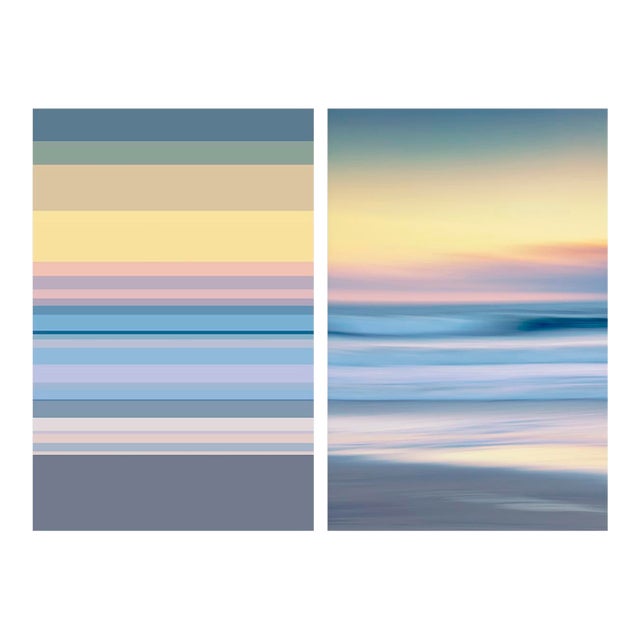 Contemporary Abstract Archival C-Print Photography “Temporal Perception 92 (Diptych)" by Serge Hamad For Sale