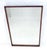Mid 20th Century Mid Century Modern 2" Deep Profile Solid Walnut 32x43 Rectangle Wall Mirror MINT For Sale - Image 5 of 15