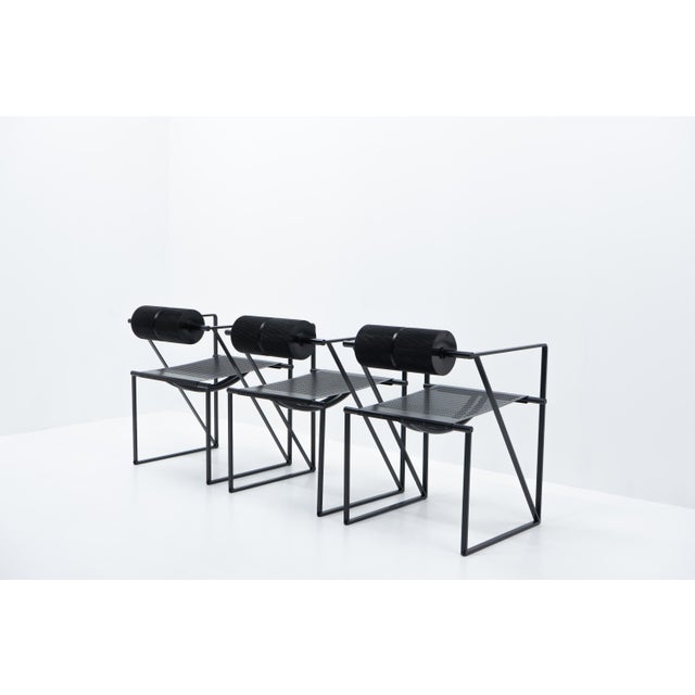 Alias Black Seconda Chairs by Mario Botta for Alias, 1980s For Sale - Image 4 of 13