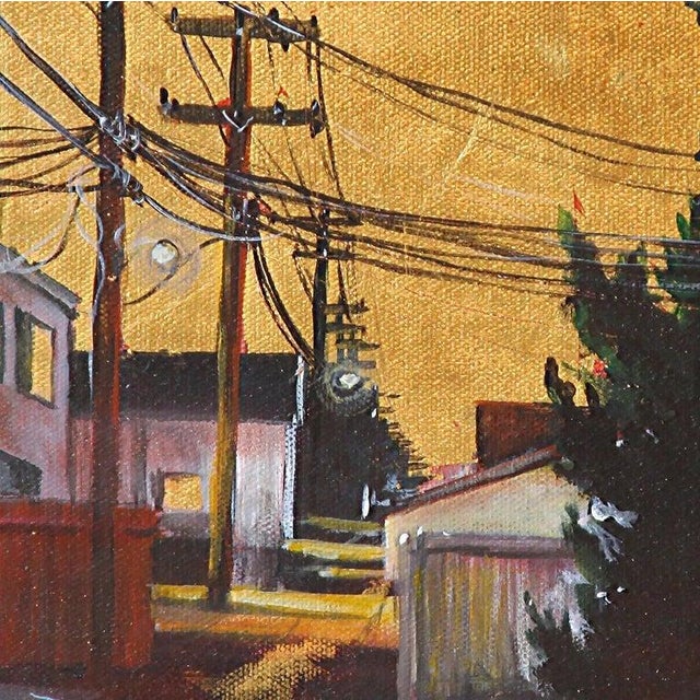 This is a one of a kind original acrylic and gold leaf still life painting by San Diego artist, Duke Windsor. Its...