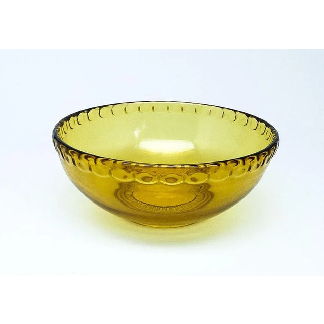 Art Deco Bowl attributed to Zawiercie Glassworks, Poland, 1950s For Sale - Image 6 of 6