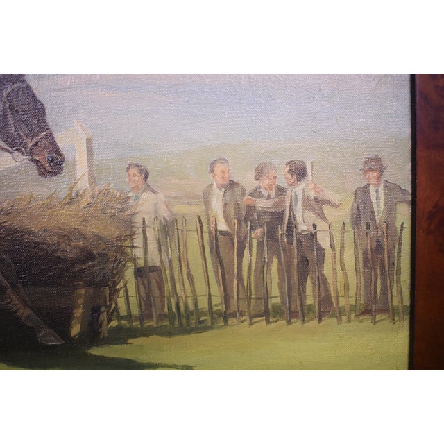 Ruth Gibbons English Steeplechase Acrylic on Canvas For Sale In New York - Image 6 of 7
